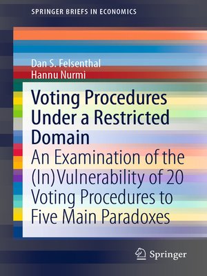 cover image of Voting Procedures Under a Restricted Domain